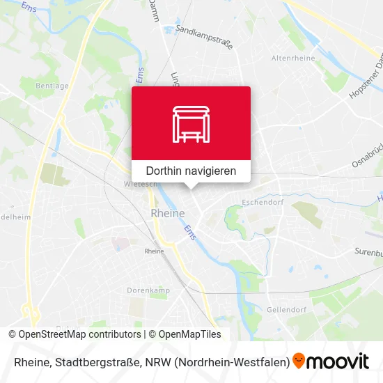 Rheine, Stadtbergstraße Karte