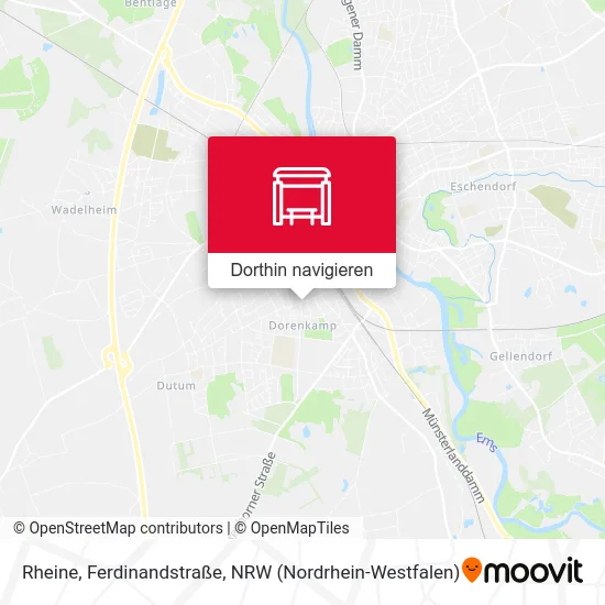 Rheine, Ferdinandstraße Karte