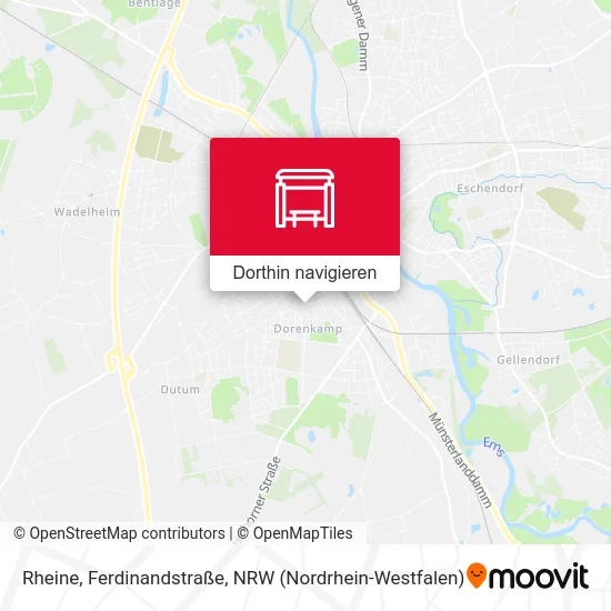 Rheine, Ferdinandstraße Karte