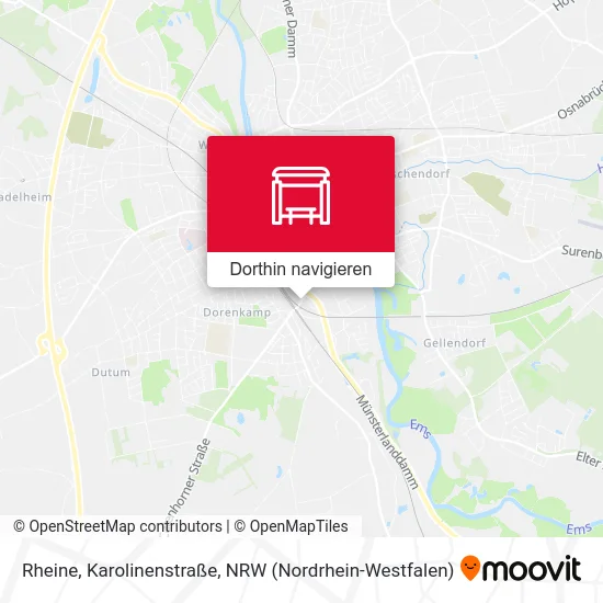 Rheine, Karolinenstraße Karte