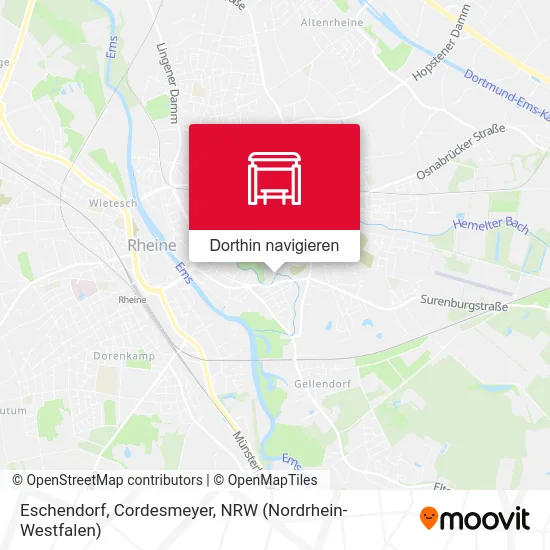 Eschendorf, Cordesmeyer Karte