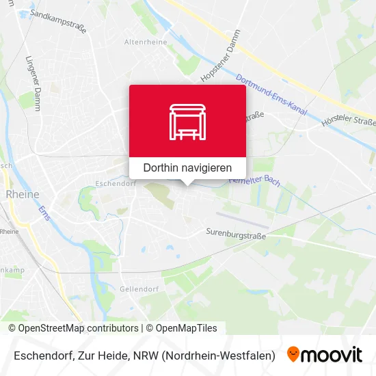 Eschendorf, Zur Heide Karte