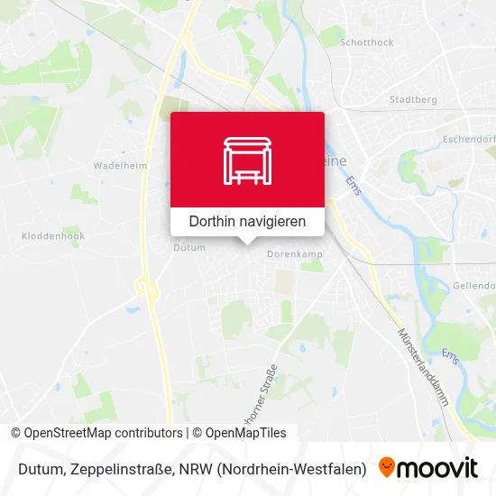 Dutum, Zeppelinstraße Karte