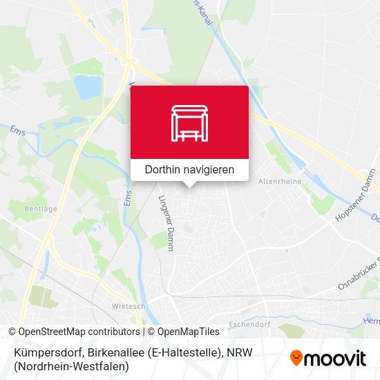 Kümpersdorf, Birkenallee (E-Haltestelle) Karte