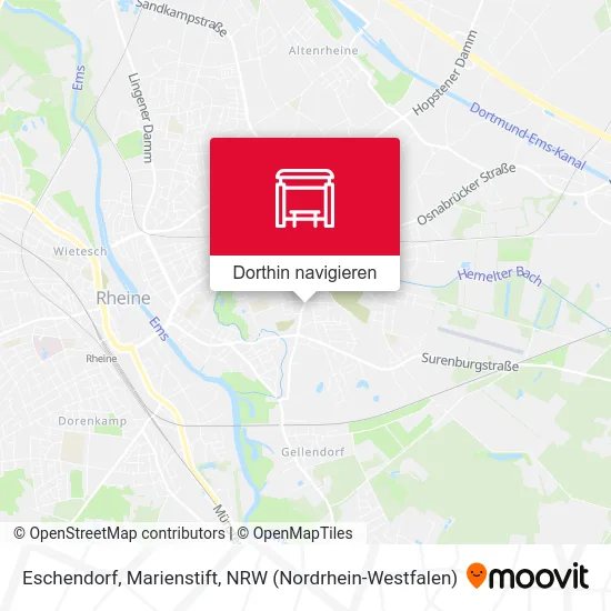 Eschendorf, Marienstift Karte