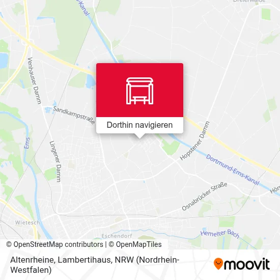 Altenrheine, Lambertihaus Karte