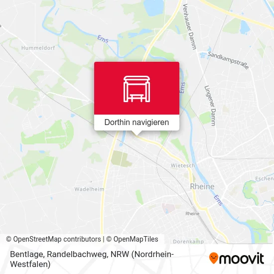 Bentlage, Randelbachweg Karte