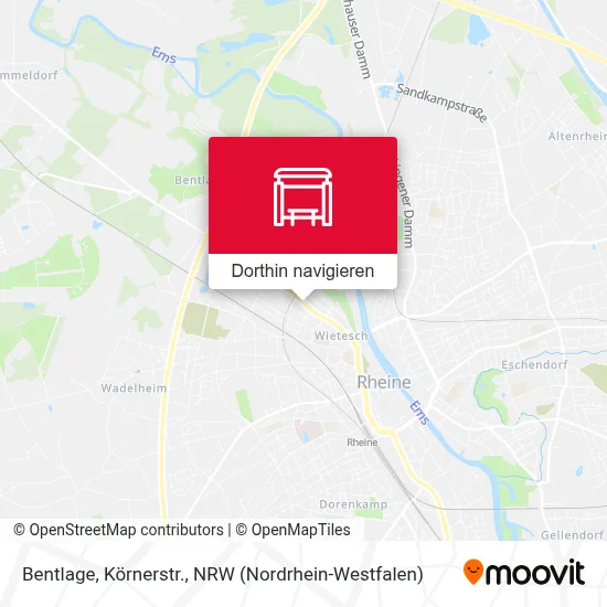 Bentlage, Körnerstr. Karte