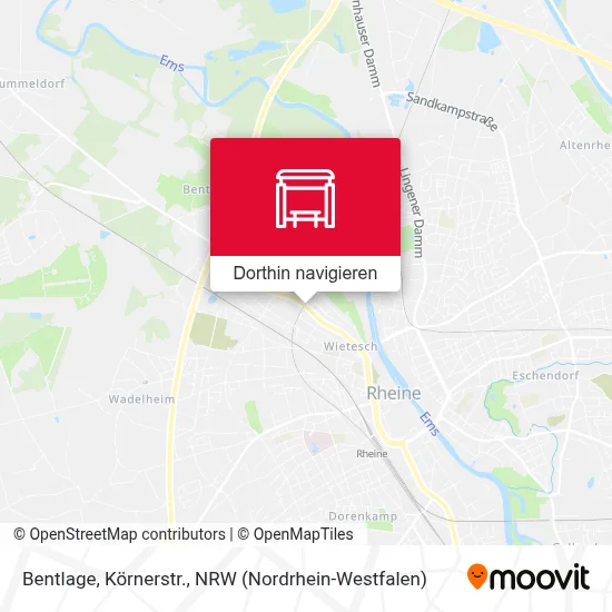 Bentlage, Körnerstr. Karte