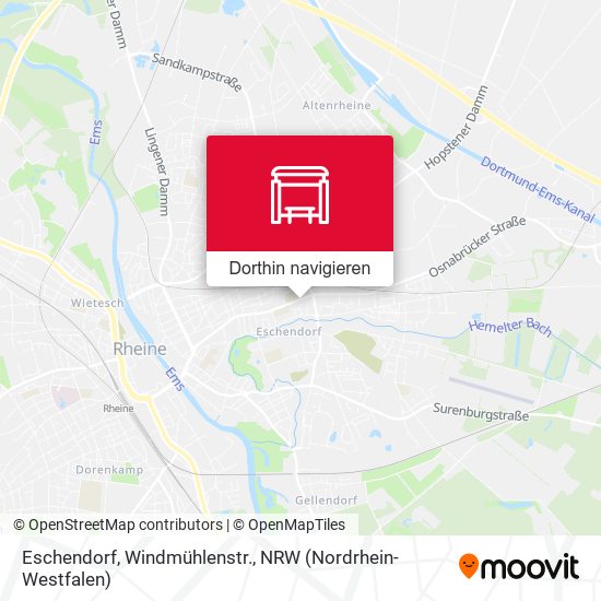 Eschendorf, Windmühlenstr. Karte