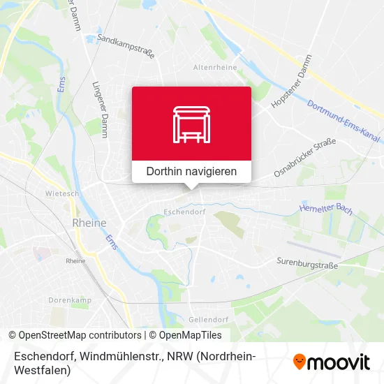 Eschendorf, Windmühlenstr. Karte