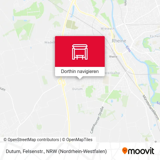 Dutum, Felsenstr. Karte