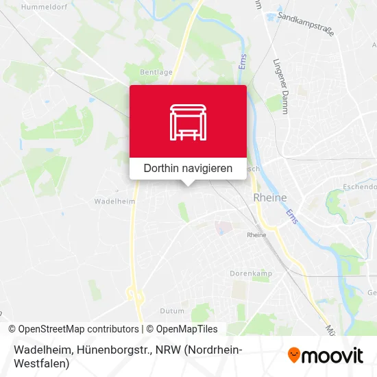 Wadelheim, Hünenborgstr. Karte