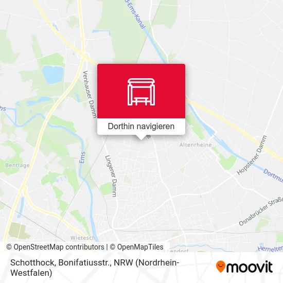 Schotthock, Bonifatiusstr. Karte