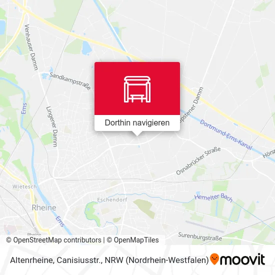 Altenrheine, Canisiusstr. Karte