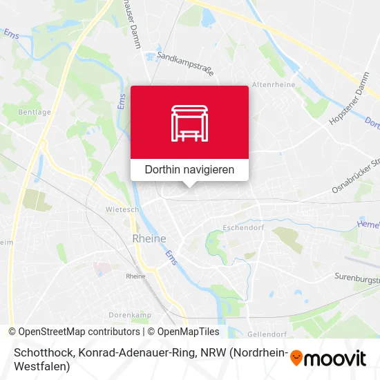 Schotthock, Konrad-Adenauer-Ring Karte