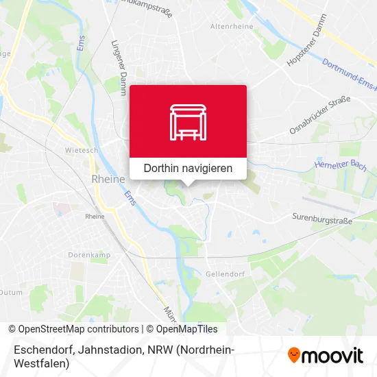 Eschendorf, Jahnstadion Karte