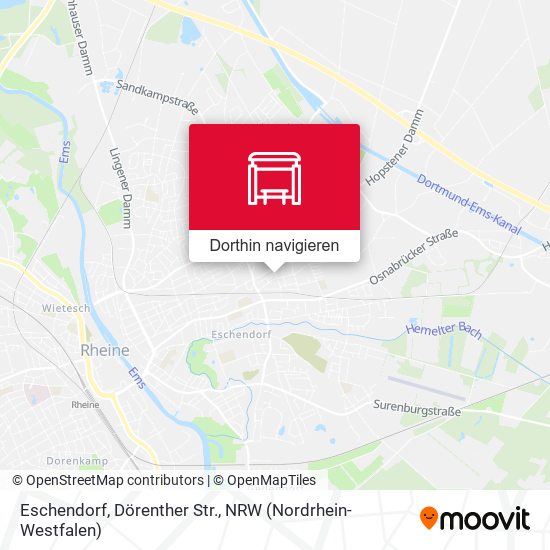 Eschendorf, Dörenther Str. Karte
