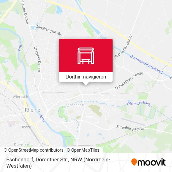 Eschendorf, Dörenther Str. Karte