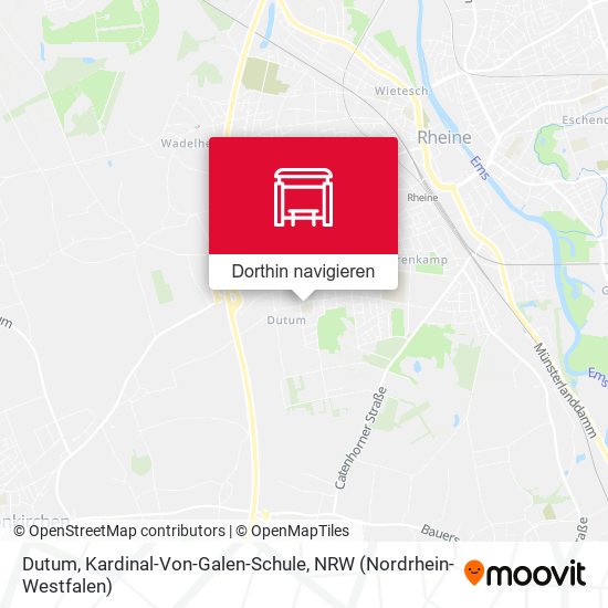 Dutum, Kardinal-Von-Galen-Schule Karte