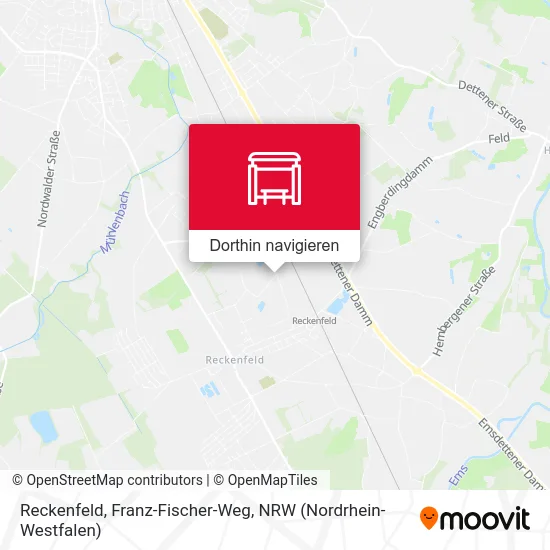 Reckenfeld, Franz-Fischer-Weg Karte