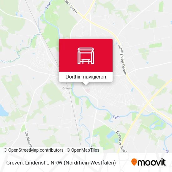 Greven, Lindenstr. Karte