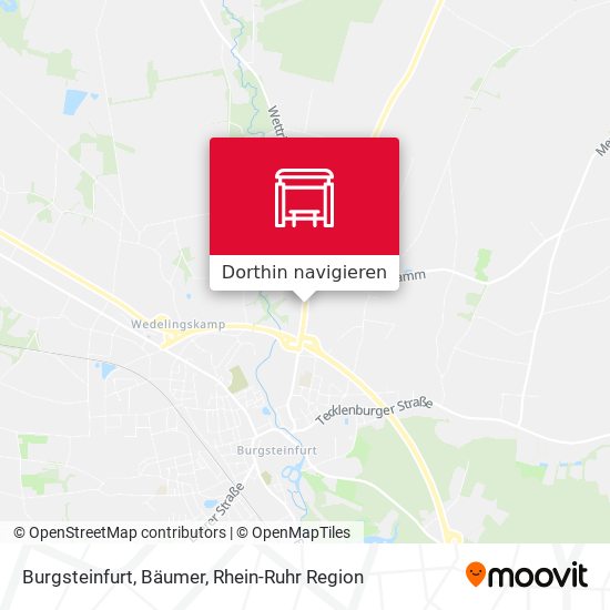 Burgsteinfurt, Bäumer Karte