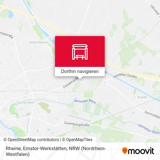 Rheine, Emstor-Werkstätten Karte