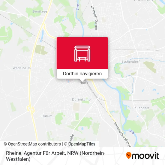 Rheine, Agentur Für Arbeit Karte