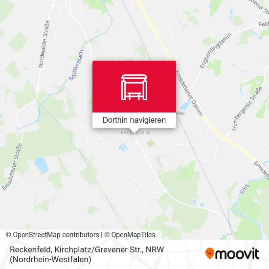 Reckenfeld, Kirchplatz / Grevener Str. Karte