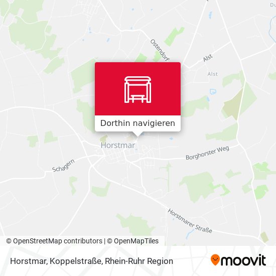 Horstmar, Koppelstraße Karte