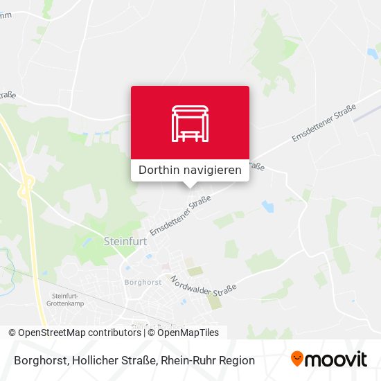 Borghorst, Hollicher Straße Karte