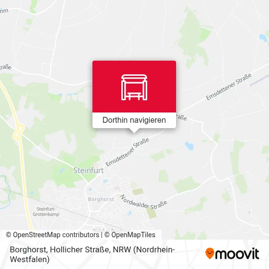 Borghorst, Hollicher Straße Karte