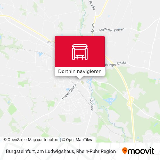 Burgsteinfurt, am Ludwigshaus Karte