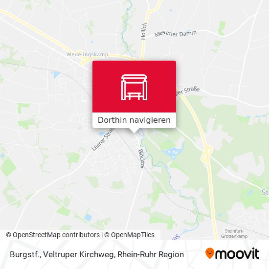 Burgstf., Veltruper Kirchweg Karte