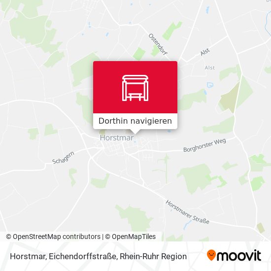 Horstmar, Eichendorffstraße Karte