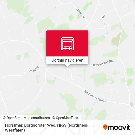 Horstmar, Borghorster Weg Karte