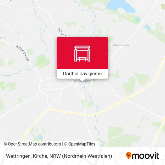 Wettringen, Kirche Karte