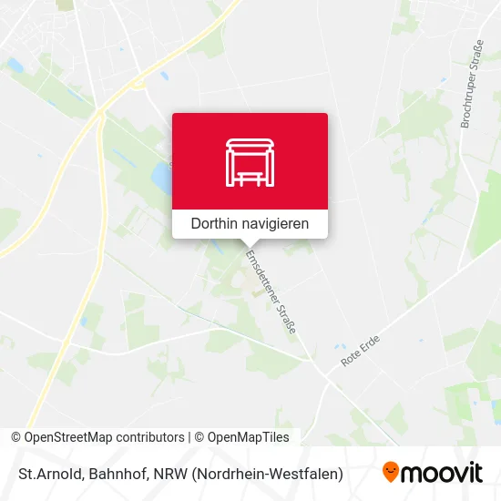 St.Arnold, Bahnhof Karte