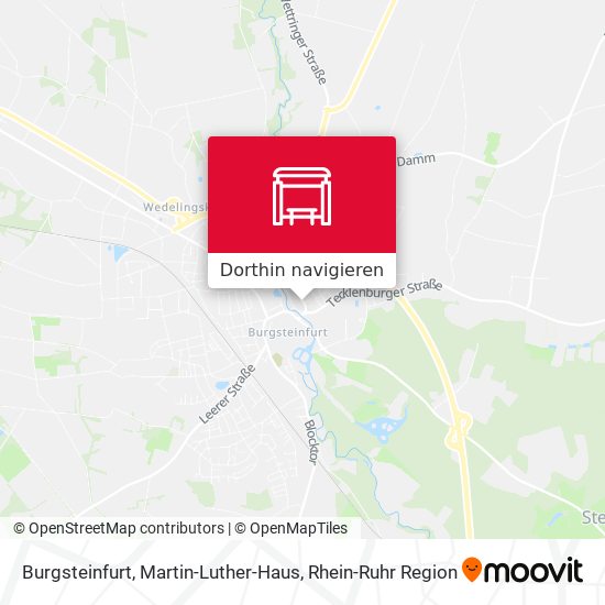 Burgsteinfurt, Martin-Luther-Haus Karte
