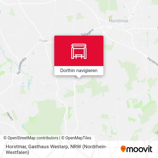 Horstmar, Gasthaus Westarp Karte