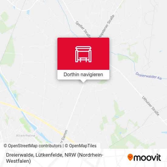 Dreierwalde, Lütkenfelde Karte