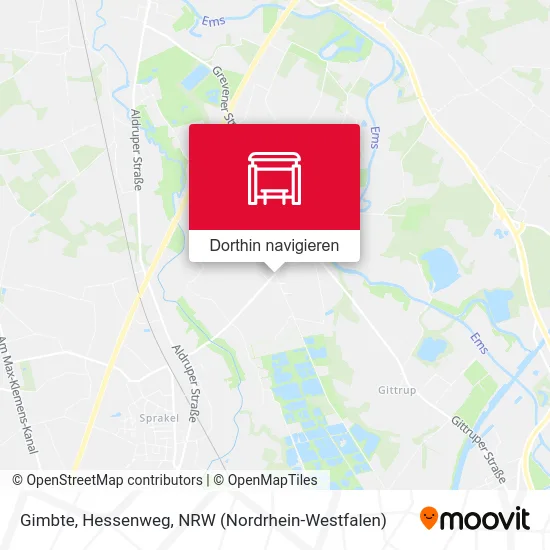 Gimbte, Hessenweg Karte