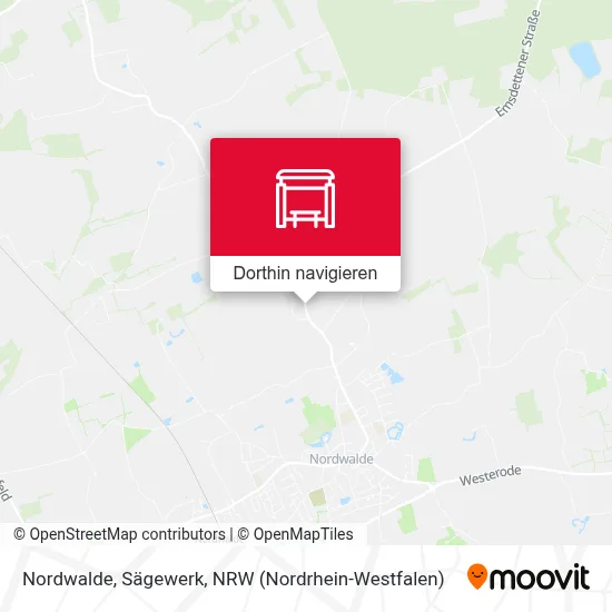 Nordwalde, Sägewerk Karte