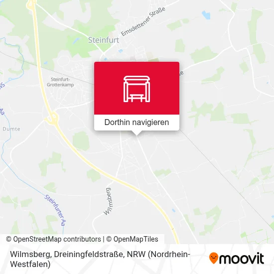 Wilmsberg, Dreiningfeldstraße Karte