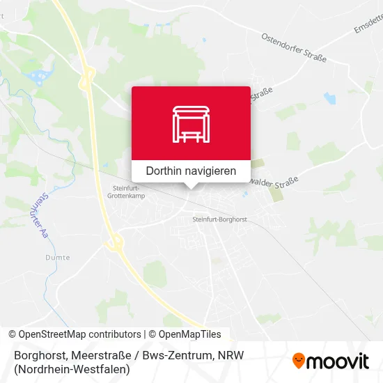 Borghorst, Meerstraße / Bws-Zentrum Karte