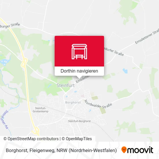 Borghorst, Fleigenweg Karte