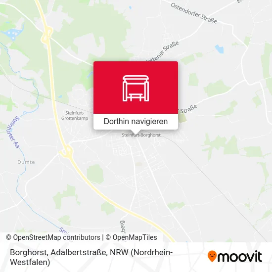 Borghorst, Adalbertstraße Karte