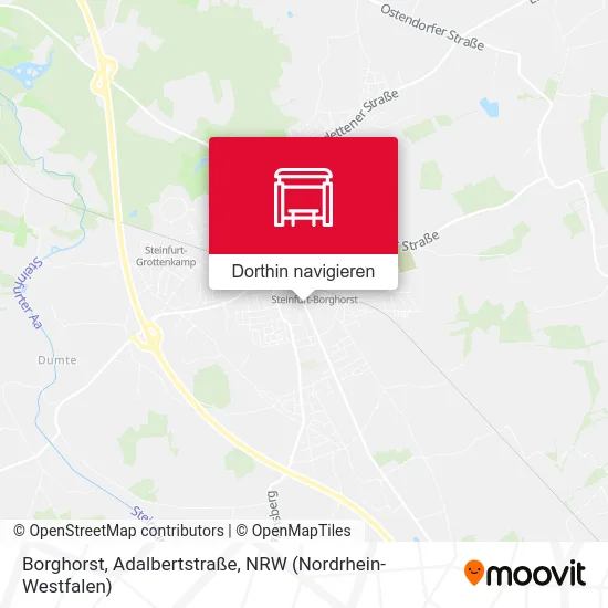 Borghorst, Adalbertstraße Karte