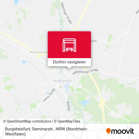 Burgsteinfurt, Seminarstr. Karte